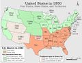 Thumbnail for File:1850 US 1850 free-slave-states-map-of-usa.jpg