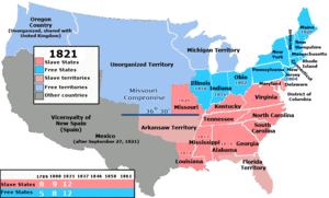 1821 Missouri Compromise US SlaveFree1821.gif